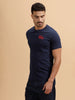 Solid Slim Fit T-Shirt  | Navy Blue