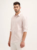 Slim Fit Textured AOP Shirt | Pink