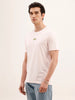 Slim Fit Placement Printed T-Shirt | Pink