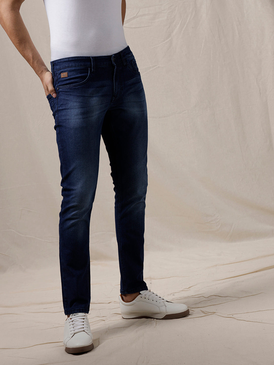 Solid Ease Casual Jeans