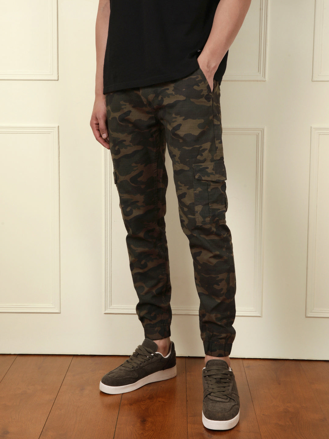 Olive Camo Cargo Jogger - Main Image
