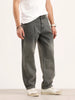 Loose Fit Pleated Denim Jeans | Grey
