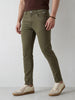 Solid Skinny Crop Denim Jeans | Olive