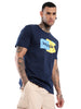 Navy Classic Printed T-Shirt