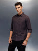 Men's casual striped pattern shirt | Purple