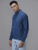 Blue Sway High Neck Jacket