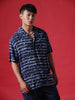 Cursive AOP Navy Shirt