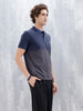 Men's Slim Fit Washed Polo T-Shirt | Dark Blue