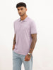 Solid Slim Fit Polo T-Shirt | Purple
