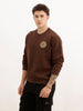 Comfort Fit Foil Printed Sweatshirt | Brown | WSS02FSCM1330S