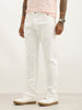 Solid Slim Fit Denim Jeans | White