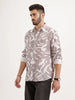 Regular Fit AOP Full Sleeve Shirt | Brown