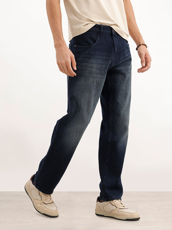 Classic Faded Denim Jeans | Blue
