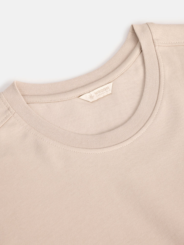 No Brainer Bounce Oversized T-Shirt |Beige