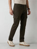 Straight Fit Solid Cargo Trouser | Olive