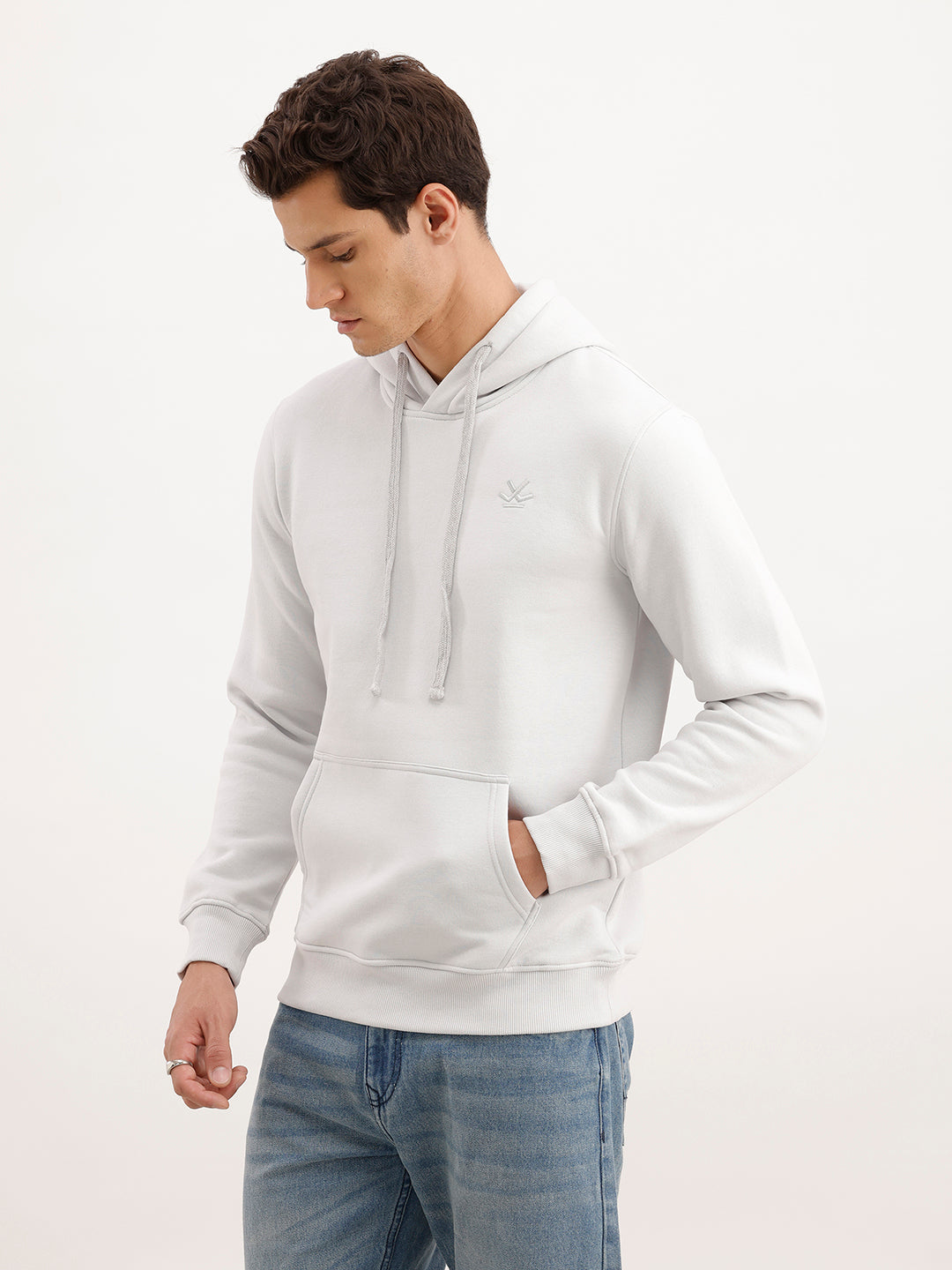 Regular Fit Hooded Sweatshirt  | Grey