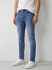 Faded Slim Fit Denim Jeans | Light Blue