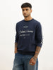 Regular Fit Placement Printed Sweatshirt | Blue