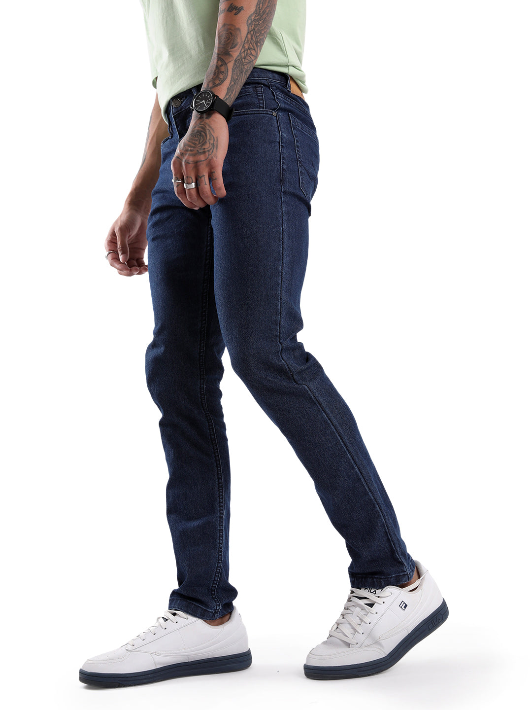 Basic Blue Twill Denim Jeans