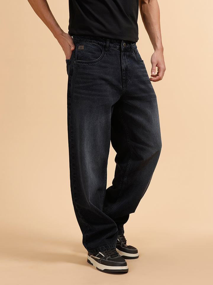 Casual Loose Fit Jeans | Black