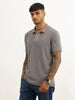 Classic Slim Fit Tipping Collar Polo T-Shirt | Grey
