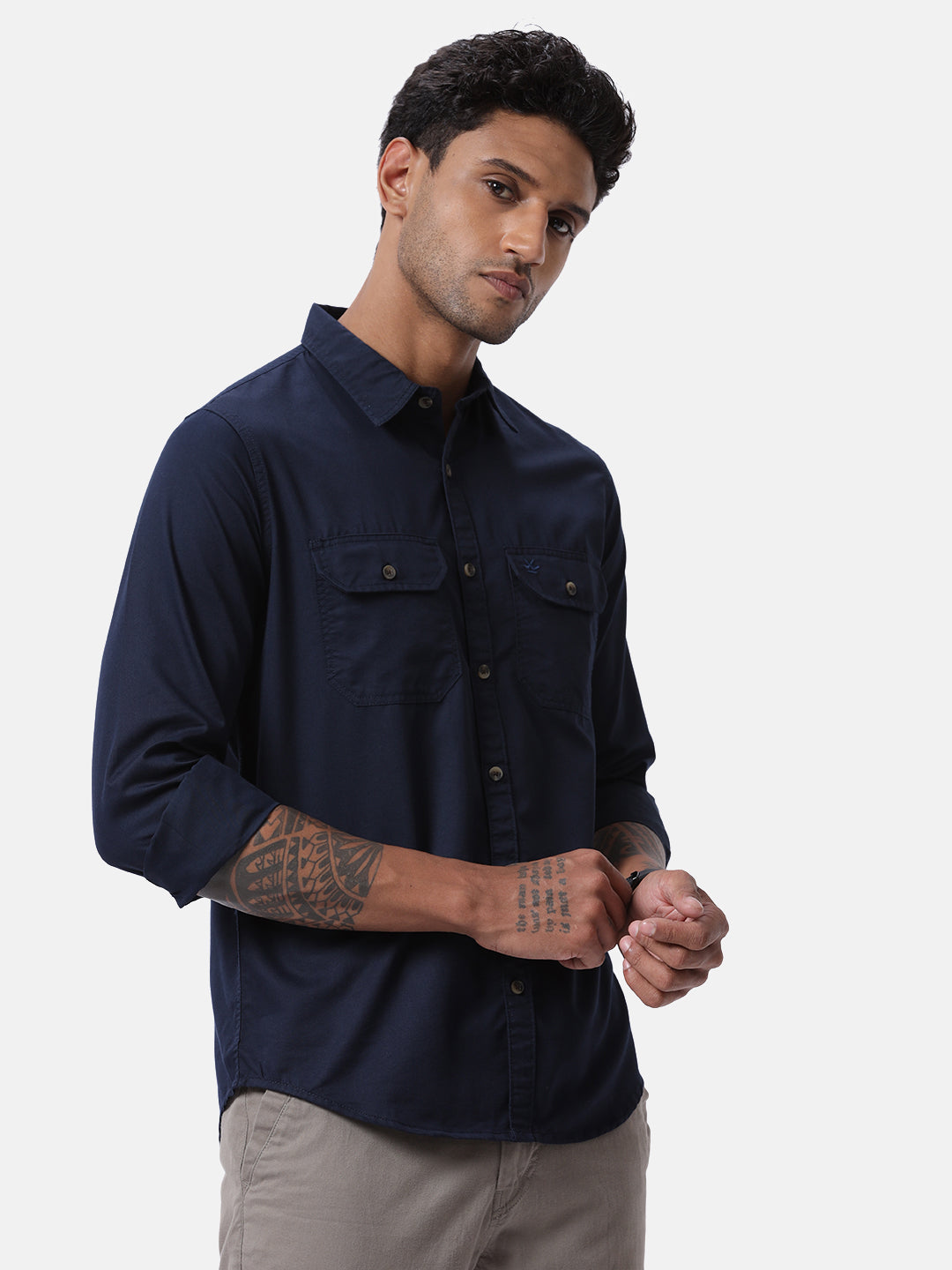 Premium Solid Navy Shirt