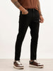 Solid Slim Crop Fit Denim Jeans | Black | WJN0200SL2001S