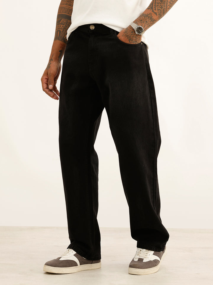 Washed Anti Fit Denim Jeans | Black