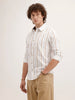 Slim Fit Striped Shirt | White