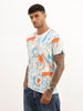 Slim Fit AOP T-Shirt | Off White