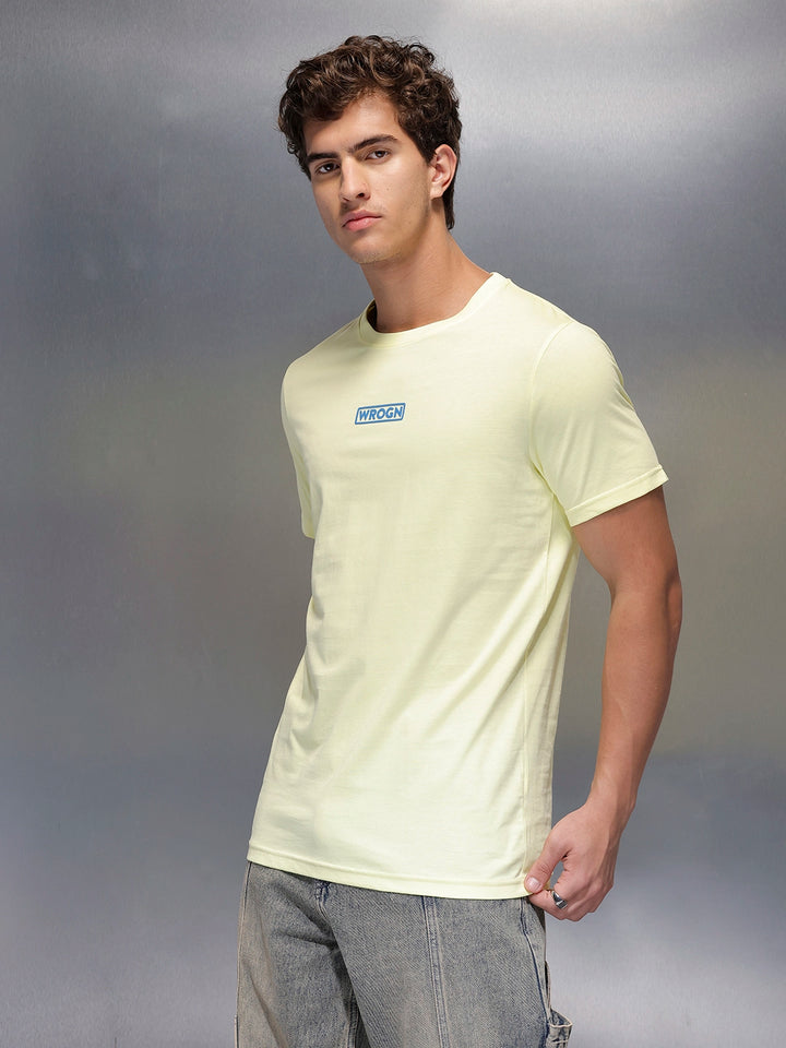 Solid Regular Fit T-Shirt   |  Light Green