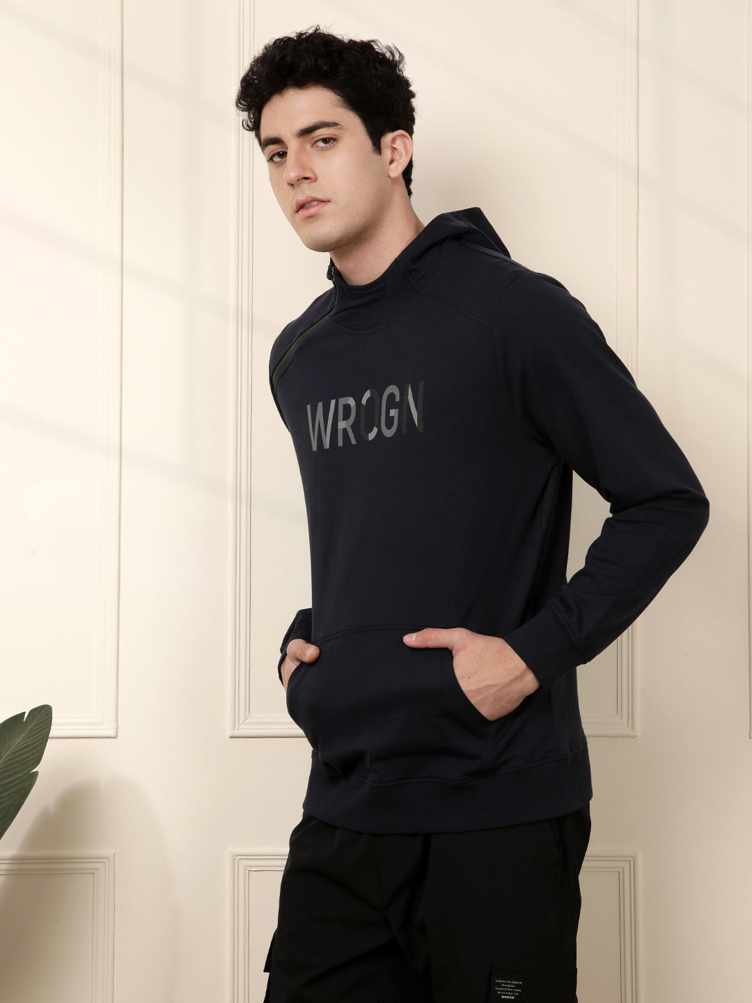 Hooded Zipper Slim Fit T-Shirt