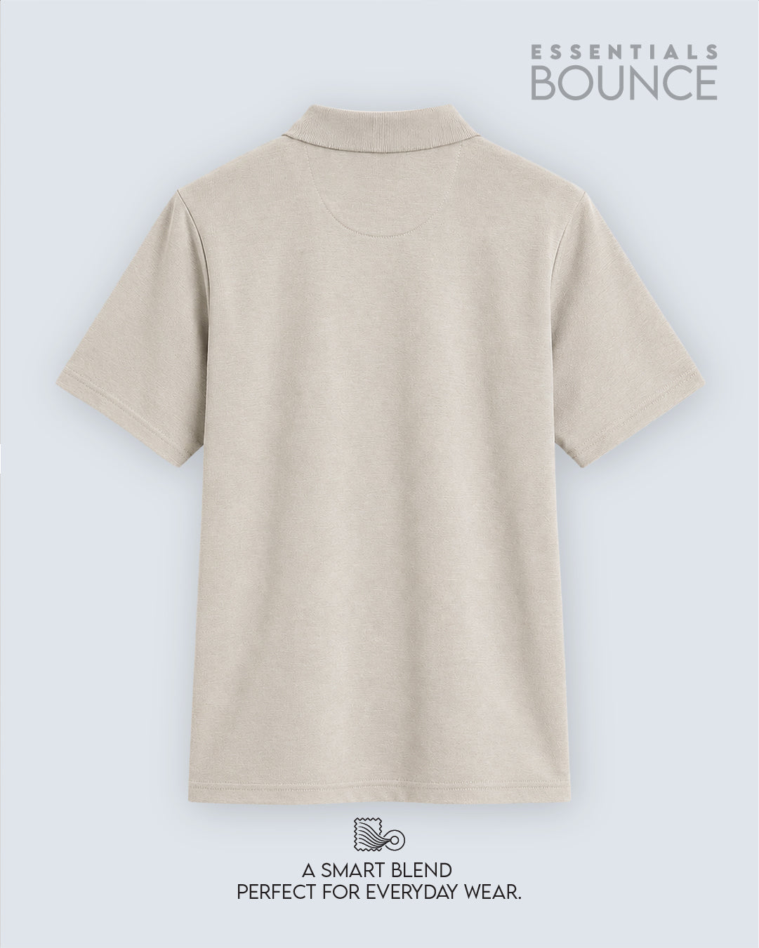 No Brainer Bounce Regular Fit Polo T-Shirt | Essential | Beige