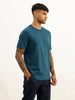 Slim Fit HD Printed T-Shirt | Teal