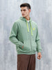Men’S Solid Zip-Up Hoodie Sweatshirt | Green