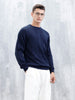 Men's Casual Cabel Knit Sweater  | Black