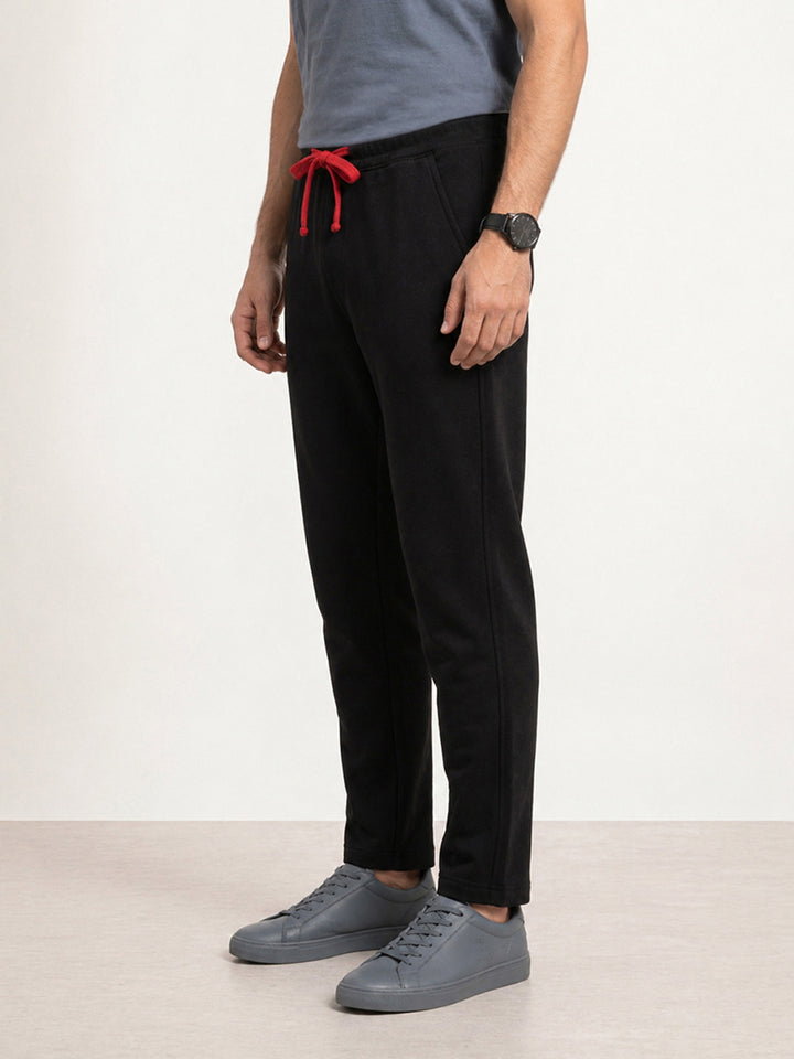 Solid Regular Fit Jogger | Black