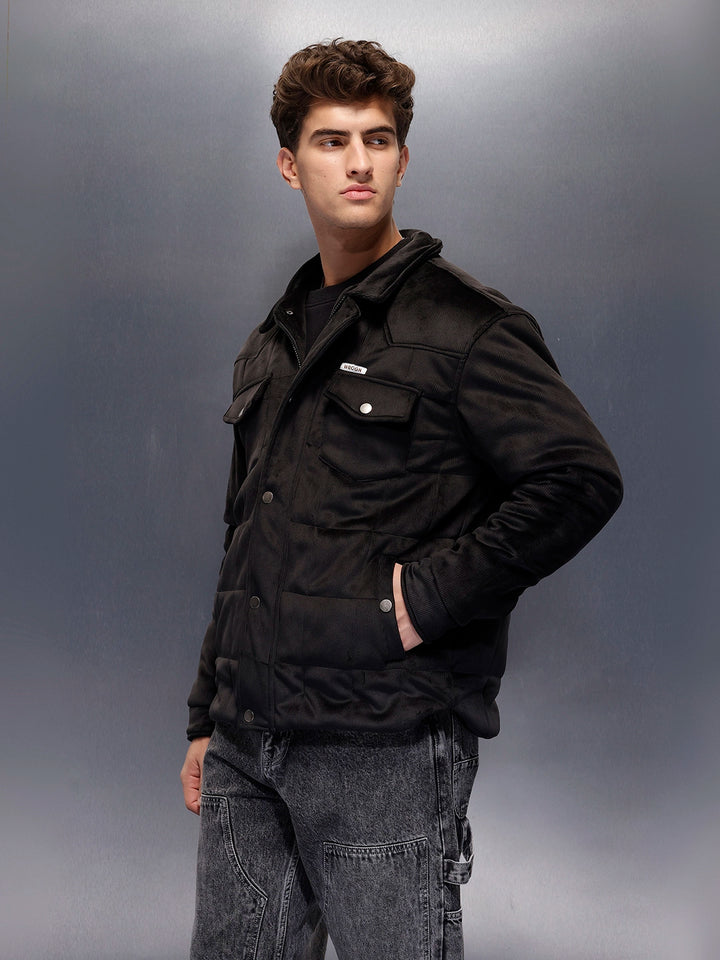 Men's Casual Oversized Jacket  | Black