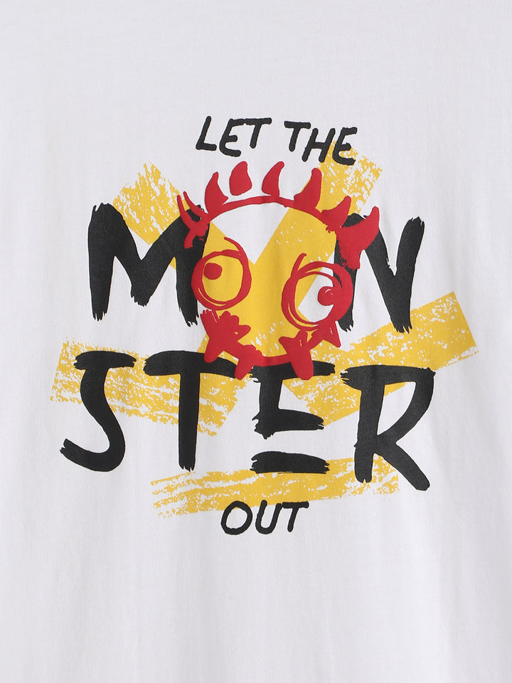 Let The Monster Out Printed T-Shirt