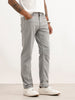 Solid Straight Fit Denim Jeans | Grey