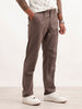 Solid Straight Fit Pleated Trouser | Grey