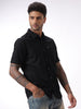 Black Short Sleeve Cotton Shirt