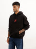 Classic Comfort Fit Back Printed Hoodie | Dark Green