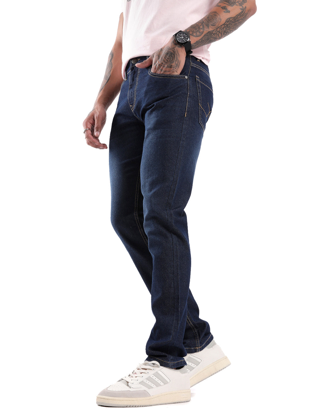 Classic Dark Blue Twilled Jeans