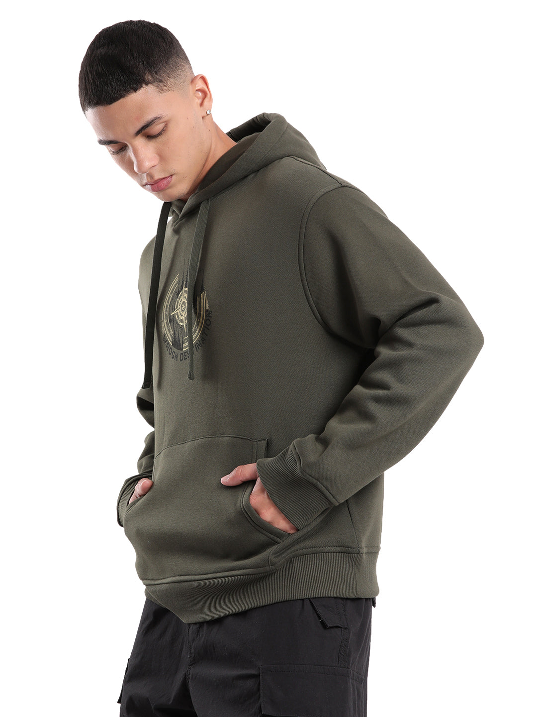 Wrogn Destination Olive Hoodie