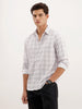 Regular Fit Checkered Shirt | Off White