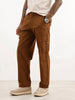 Solid Loose Fit Cargo Trouser | Brown