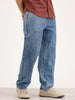Loose Fit Washed Denim Jeans | Blue