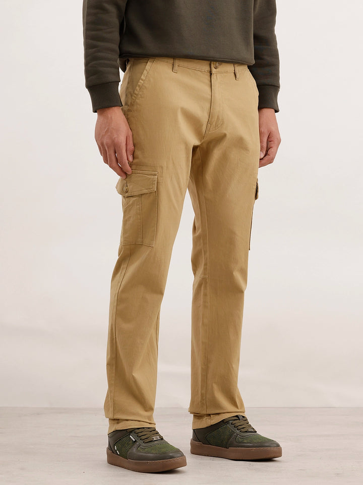 Straight Fit Cargo Trouser | Khaki
