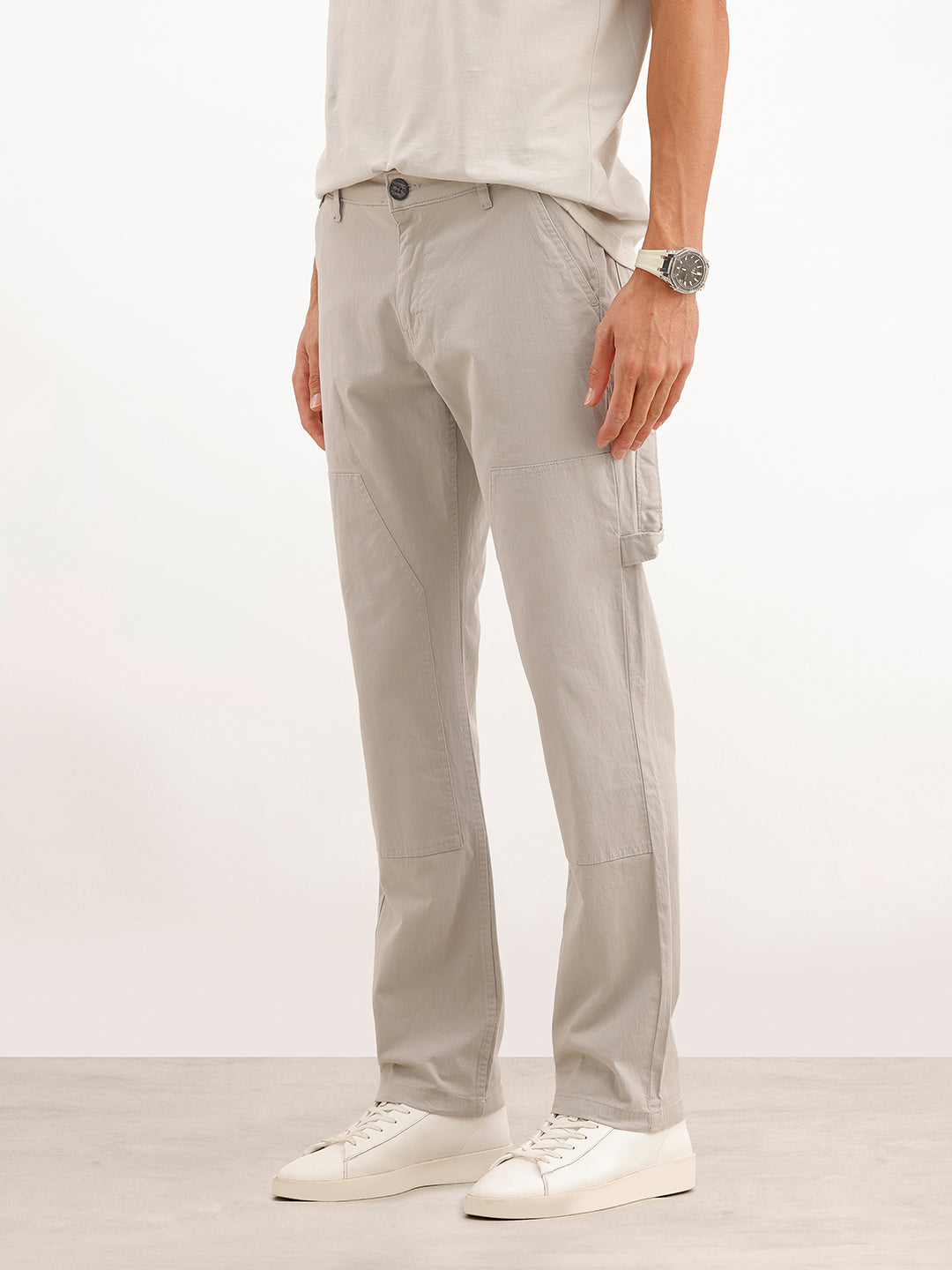 Solid Straight Fit Carpenter Trouser | Grey | WTR0100SR5097W
